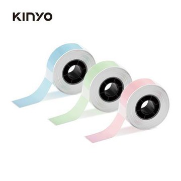 KINYO熱感應標籤紙/間隙/LM1BGP/彩色/3入/組