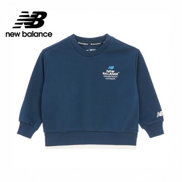 【New Balance】 NB 童裝長袖衛衣_中性_深藍色_7ZF3105WNV