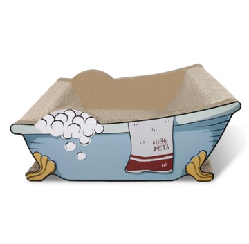 貓咪也洗澡【寵家 Pet Home】寵家 Pet Home 浴缸貓抓板 造型抓板