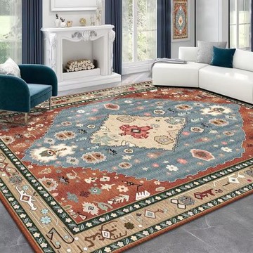 跨境復古波西米亞地毯 土耳其客廳茶幾歐式波斯辦公室地毯地墊