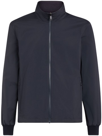 Zegna - zipped reversible track jacket - men - Polyamide/Spandex/Elastane - L - Blue
