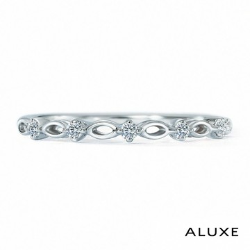 ALUXE 亞立詩鑽石 18K金鑽石線戒