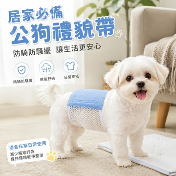 雙層網布透氣不變形夏季 公狗禮貌帶防孕神器防騎防騷擾生理褲 防騷擾 禮貌帶 出貨 寵物 寵物尿布 禮貌帶公狗 寵物尿片