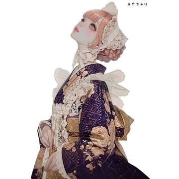 【9 月新作】07-143-0021 人物貼紙 幻想復古浪漫喫茶