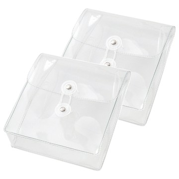 PVC透明纏繞線收納袋 加厚防水PVC材質 輕巧便攜  透明色  2個