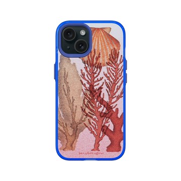 iPhone 15 Clear 激光藍 - Sarah Mafféïs - 珊瑚