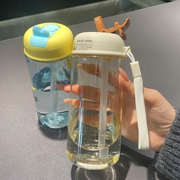 💕在臺出貨🔥夏季新款tritan水杯女生ins高顏值大容量便攜耐高溫學生吸管杯子