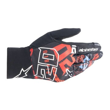 【選手彩繪】Alpinestars A星 FQ20 REEF GLOVES 黑深灰亮紅 防摔手套