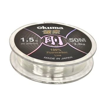 okuma 寶熊釣具 碳素線 碳索 鋼 TXG15 1.5號  50m  透明  1個