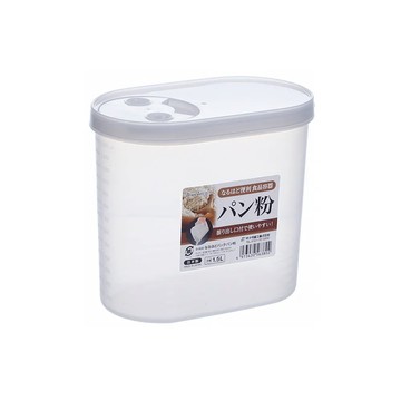 日本SANADA 日本製 麵粉專用防潮保鮮盒 1500ml 旋蓋款 共3入