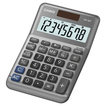 CASIO 卡西歐 8位數 匯率計算 實用型計算機 迷你桌上型 /台 MS-80F