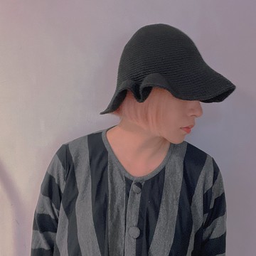 安 Ann 手織遮陽帽 設計款 黑色 chokdee-premium