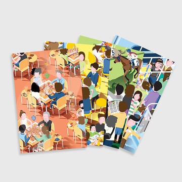 4 Seconds in HK Postcard Set