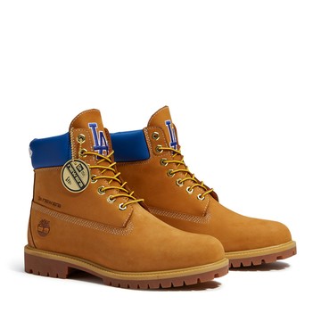 NEW ERA 男女 防水6吋靴 Timberland x New Era 洛杉磯道奇 小麥黃 NE15219004