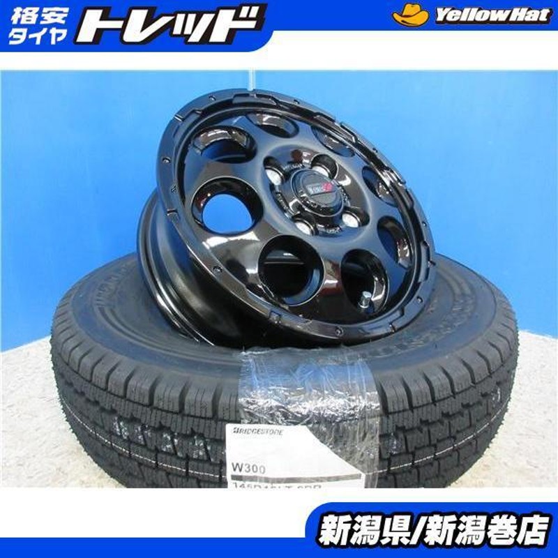 送料無料 145R12 6PR 貨物 145/80R12 LT 80/78N 4本 BS W300