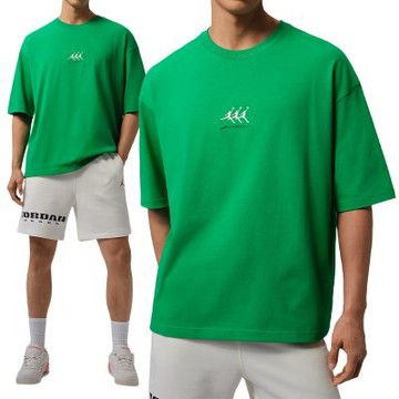 Nike As M J Flt Gfx Ovsz Ss Crew 短袖 男款 綠色 寬鬆 棉T IF3134-310
