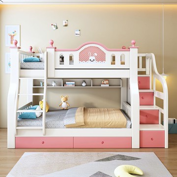 台灣公司貨 開發票 免運 實木上下床雙層床兩層高低床雙人床上下鋪木床兒童床子母床組合床 快速發貨