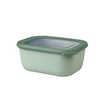 荷蘭 Mepal 方形密封保鮮盒(深)1.5L-鼠尾草綠