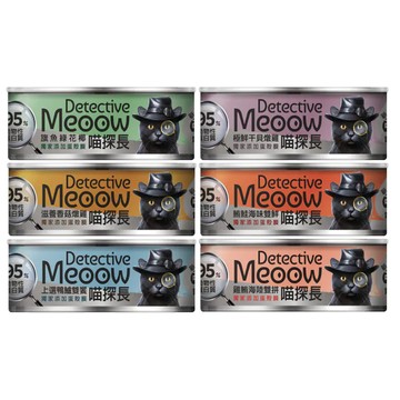 主食 【24入組】Detective Meoow喵探長 -貓咪主食罐 80g