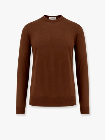 Cotton crepe sweater - ALPHA-STUDIO - gender_Man