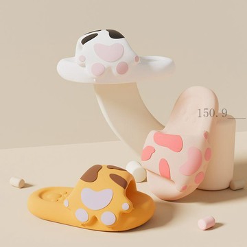 🌟臺灣出貨🌟可愛情侶貓爪拖鞋女新款夏季家居室內防滑軟底親子涼拖舒適高跟 兒童拖鞋 拖鞋兒童 兒童涼鞋