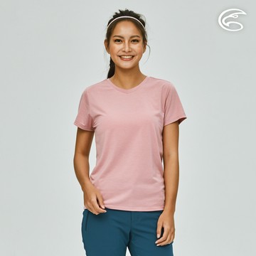 ADISI 女親膚空氣柔感快乾緊身上衣AL2311021 (S-2XL) 玫瑰灰粉｜城市綠洲