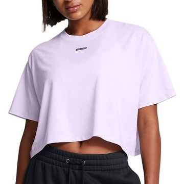 UNDER ARMOUR 安德瑪 短版T-Shirt 女  XS  WASH LOGO 短版T-Shirt 灰色