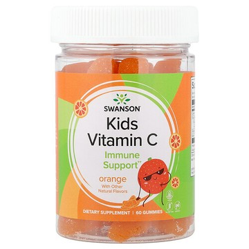 Swanson Vitamins, 兒童維生素 C，橙味，60 粒軟糖