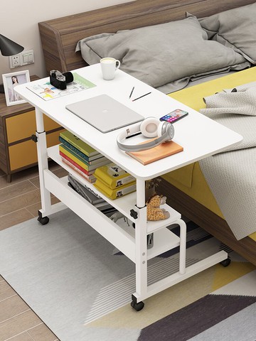 床側邊桌可移動臥室升降電腦桌家用臺式懶人桌學生宿舍簡易小桌子