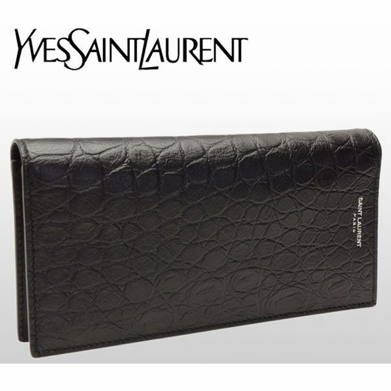 全品3 還元 24時 サンローラン パリ 財布 長財布 メンズ イヴサンローラン Saint Laurent クロコ型押し 通販 Lineポイント最大0 5 Get Lineショッピング