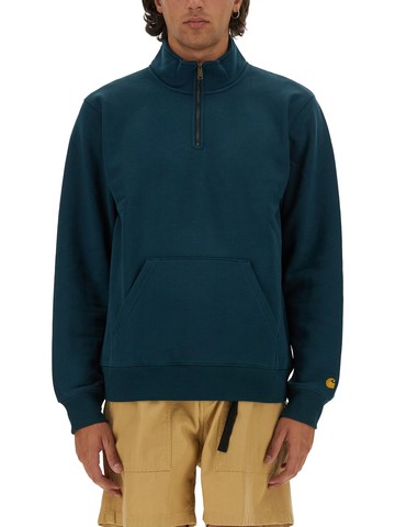 carhartt wip half zipper sweatshirt