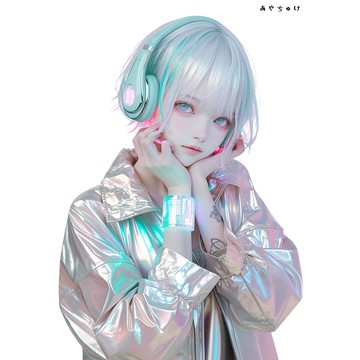 【5 月新品 3】07-124-0185 人物貼紙 賽博龐克風格