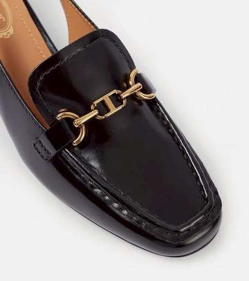 Tod's 35 leather slingback pumps