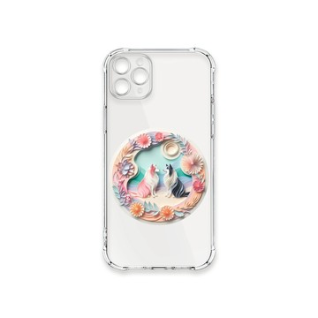 iPhone 11 Pro Max 殼 TRON IPhone 11 PRO MAX 可愛紙雕牧羊犬 四角防摔殼 手機殼
