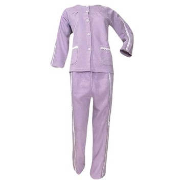 感恩使者 秋冬款拉鍊式病人服套裝 全開式易穿脫 100%棉  L  1套