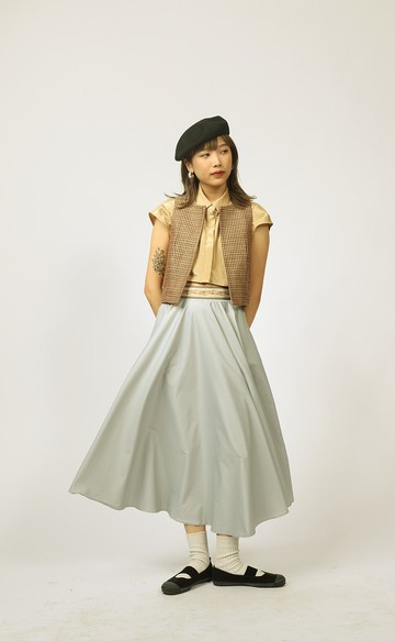 多摺長圓裙 Full Circle Skirt