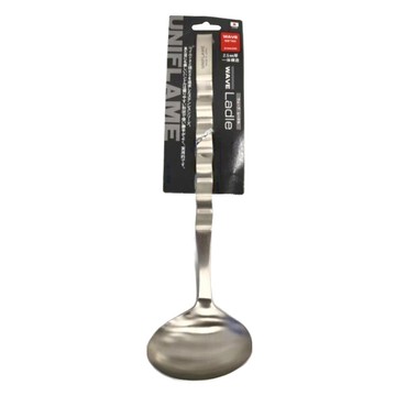 UNIFLAME 不鏽鋼湯波浪杓 重量約160g  330mm  銀色  1個