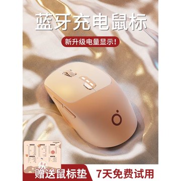 前行者Q5無線藍牙鼠標可充電款靜音女生筆記本電腦辦公高顏值可愛