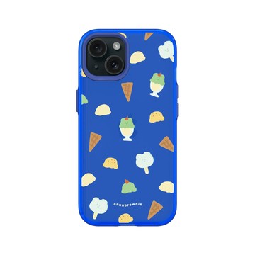 iPhone 15 Clear 激光藍 - 布朗尼 annnbrownie - 夏日冰淇淋