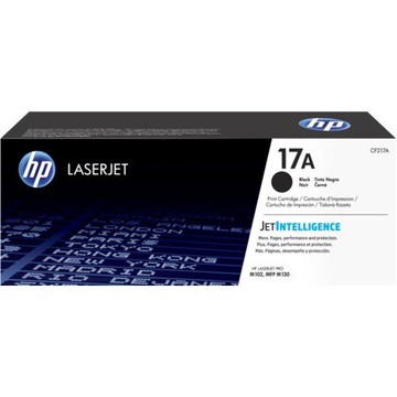 APP賺6%點數回饋｜HP 17A 黑色原廠LaserJet 碳粉匣(CF217A) for LJ M130fn/M130fw