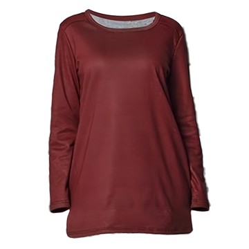 MI MI LEO 台灣製 刷毛保暖居家睡衣 中性版  M  棗紅色