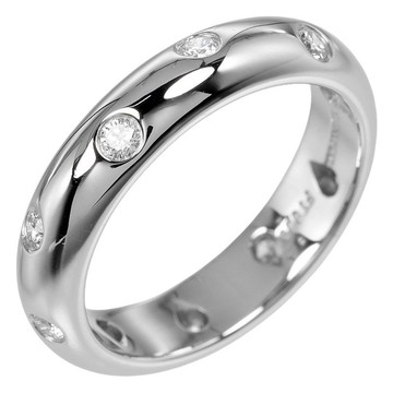 【日本直送】蒂芙尼 戒指 Dots 7.5號 指輪 Pt950鉑金 鑽石 約6.1g TIFFANY&Co.【二手】A級