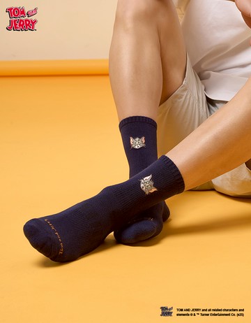 【湯姆貓與傑利鼠】湯姆貓的第六感襪- 海軍藍