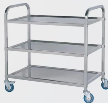 不銹鋼三層餐車酒店手推車雙層餐廳送餐車 手推收碗車火鍋店推車