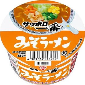 サッポロ一番 みそラーメン ミニどんぶり 46G×12個