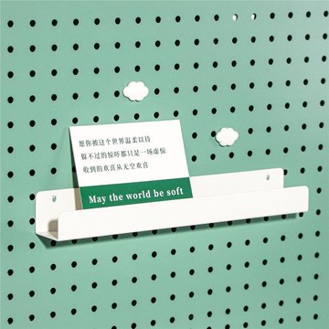 書展臺 洞小板鐵藝洞洞板配件免打孔收納架掛板置物架金屬擱架