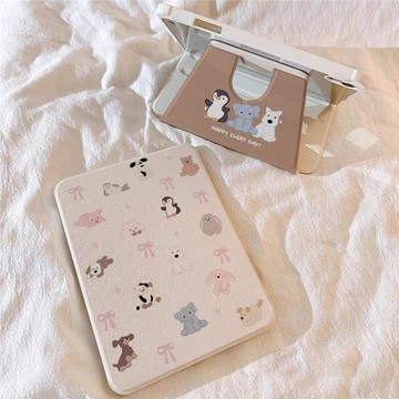 玩偶動物旋轉適用OPPOPad4Pro保護套Pad3一加2Pro旋轉360平板殼時尚簡約oppopadse小清新oppopadair2卡通支架
