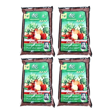 靚土 蔬果專用培養土 4袋  6L  1件
