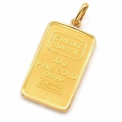 プレート ペンダント ネックレスCREDIT SUISSE 遺品整理 K18GP