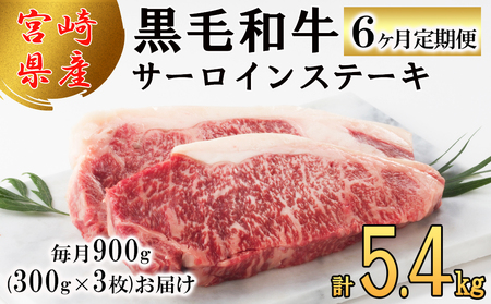  宮崎県産 黒毛和牛 サーロイン ステーキ 300g ×3×6ヶ月 合計5.4kg 小分け 冷凍 送料無料 国産 牛 肉 霜降り 牛肉 BBQ バーベキュー キャンプ 牛肉 サーロイン ステーキ 真空包装 スペース 収納 サシ がっつり 脂 牛肉 小分け 牛肉 黒毛和牛 牛肉 焼肉 ステーキ BBQ バーベキュー サーロイン ステーキ 牛肉 キャンプ サシ 霜降り ステーキ 贅沢 ブランド 宮崎 牛 とろける 牛肉 柔らかい 牛肉 やわらかい ステーキ 牛肉 ジューシー ステーキ丼 牛肉 予約 定期 牛肉